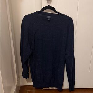 J. Crew Men's Dark Navy Crewneck Sweater